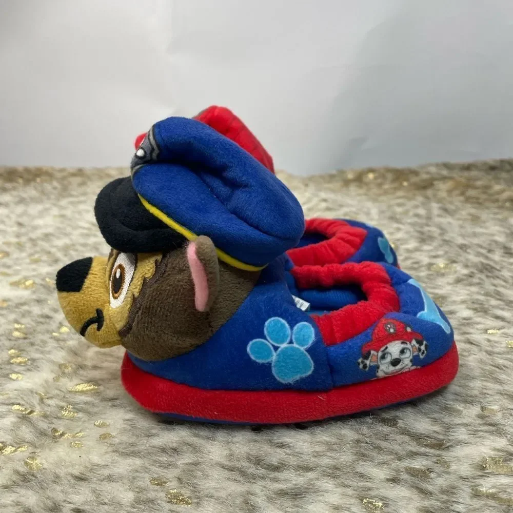 5 for $25🔥Paw Patrol‎ Chase & Marshal Red & Blue Slippers Toddler Size 5-6